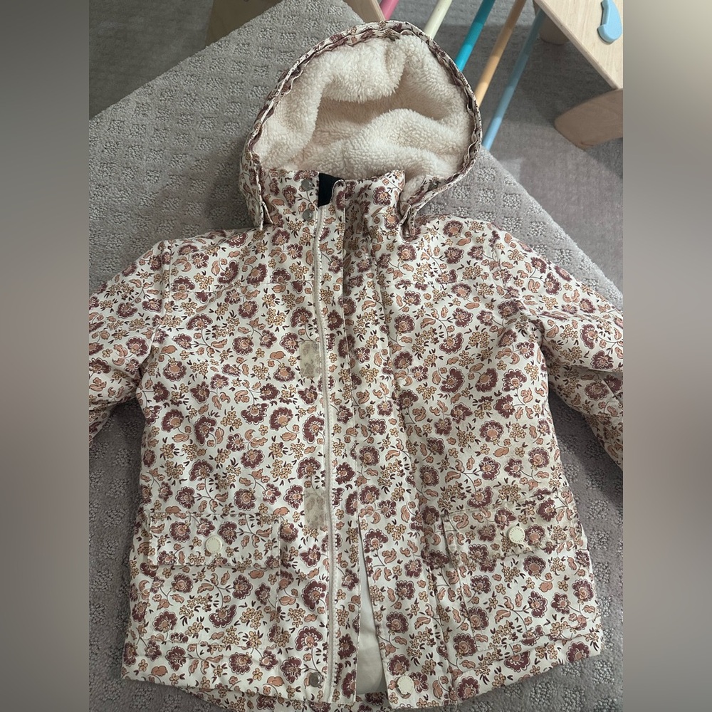 Rylee and Cru girls floral winter coat.